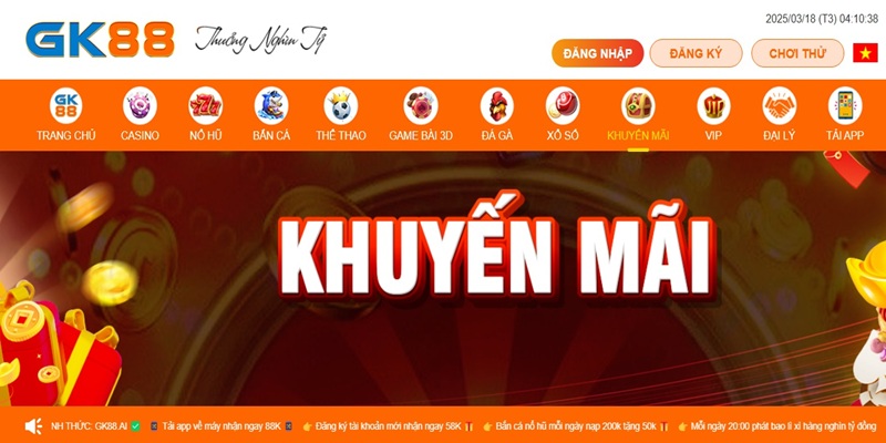 Khuyến Mãi GK88 - Quà Tặng Giá Trị Bet Thủ Không Thể Bỏ Lỡ 2 Tổng quan về khuyến mãi GK88